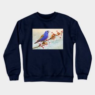 Blue Grosbeak Crewneck Sweatshirt